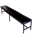 700-022 bench 8ft wooden-padded seat